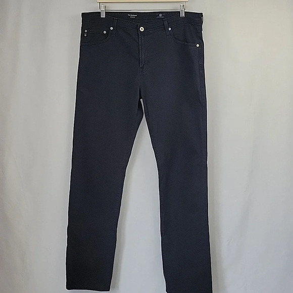 AG Adriano Goldschmied The Graduate Tailored Leg Chino Navy Size 36x34 - Picture 4 of 12